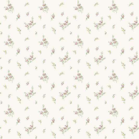 Galerie Wallcoverings Miniatures 2 Tiny Rose Galerie Wallcoverings  White   - G67918