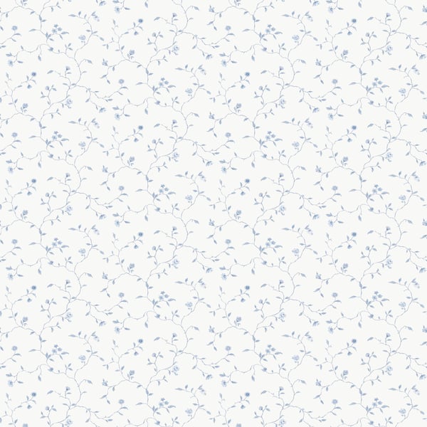 Galerie Wallcoverings Miniatures 2 Mini Floral Vine Galerie Wallcoverings  Blue   - G67920