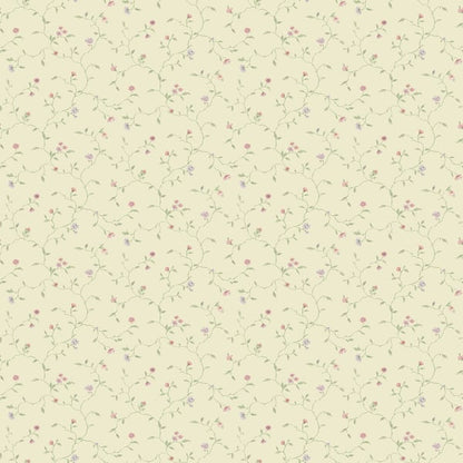 Galerie Wallcoverings Miniatures 2 Mini Floral Vine Galerie Wallcoverings  Cream   - G67922