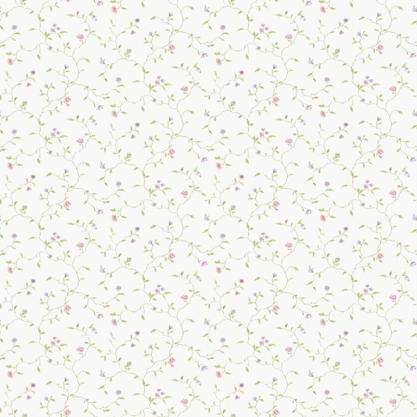 Galerie Wallcoverings Miniatures 2 Mini Floral Vine Galerie Wallcoverings  Cream   - G67923