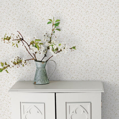 Galerie Wallcoverings Miniatures 2 Mini Floral Vine Galerie Wallcoverings  White   - G67924