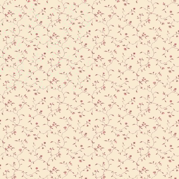 Galerie Wallcoverings Miniatures 2 Mini Floral Vine Galerie Wallcoverings  Cream   - G67925