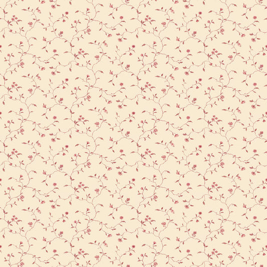 Galerie Wallcoverings Miniatures 2 Mini Floral Vine Galerie Wallcoverings  Cream   - G67925