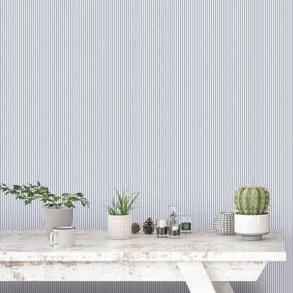 Galerie Wallcoverings Miniatures 2 Stripe Galerie Wallcoverings  Blue   - G67927