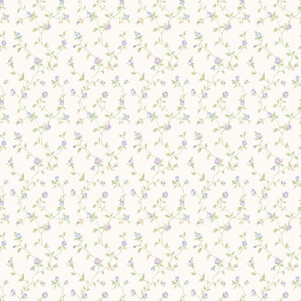 Galerie Wallcoverings Miniatures 2 Rose Bud Trellis Galerie Wallcoverings  Cream   - G67935