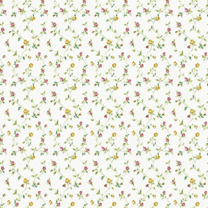 Galerie Wallcoverings Miniatures 2 Rose Bud Trellis Galerie Wallcoverings  White   - G67936