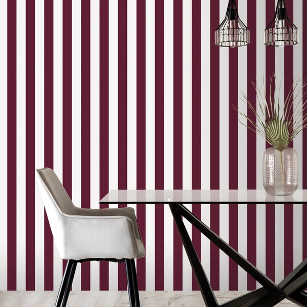 Galerie Wallcoverings Smart Stripes 3 Awning Stripe Galerie Wallcoverings  Red   - G68050