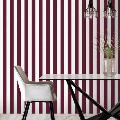 Galerie Wallcoverings Smart Stripes 3 Awning Stripe Galerie Wallcoverings  Red   - G68050