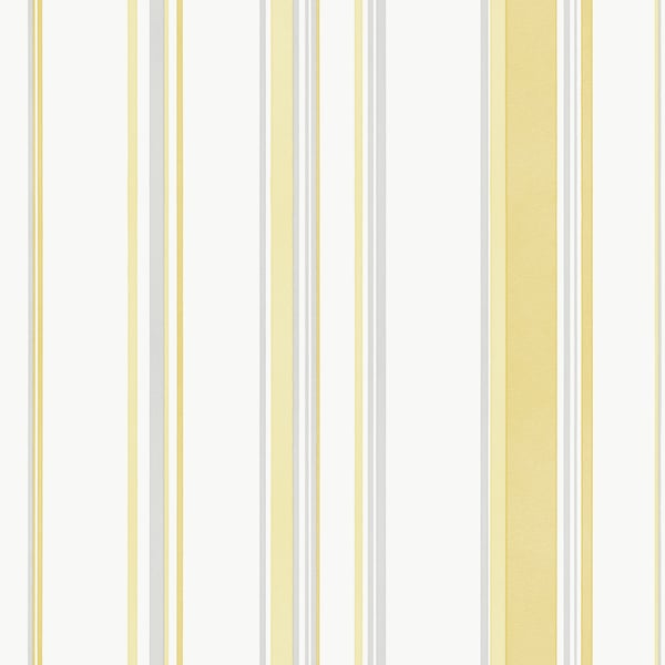 Galerie Wallcoverings Smart Stripes 3 Casual Stripe Galerie Wallcoverings  Yellow   - G68059