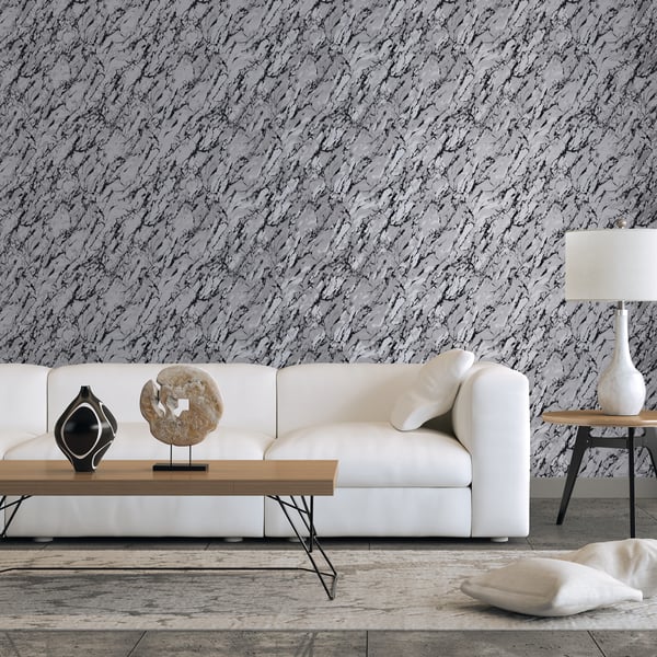 Galerie Wallcoverings Special Fx 2 Special Marble Galerie Wallcoverings  Silver Grey   - G68096
