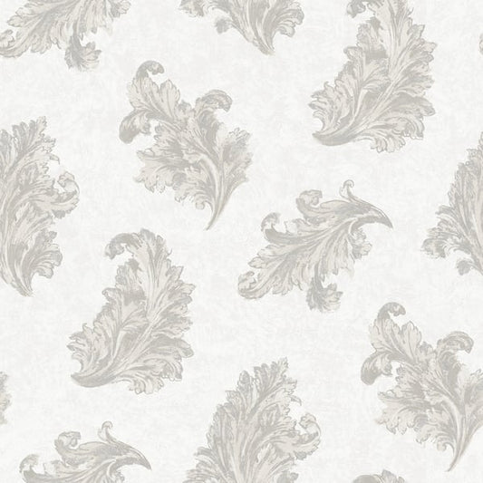 Galerie Wallcoverings Palazzo 2 Acanthus Galerie Wallcoverings  Silver Grey   - G68661