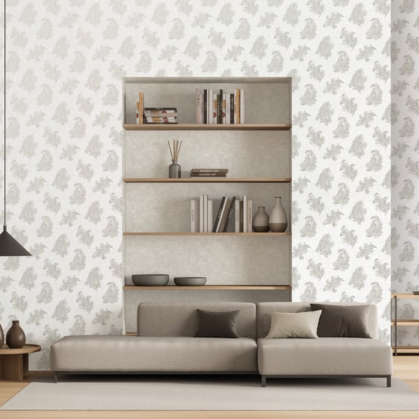 Galerie Wallcoverings Palazzo 2 Acanthus Galerie Wallcoverings  Silver Grey   - G68661