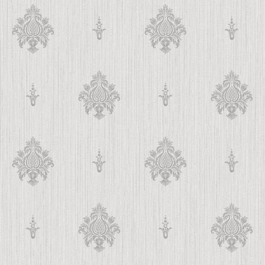 Galerie Wallcoverings Palazzo 2 Italian Motif Galerie Wallcoverings  Silver Grey   - G68666