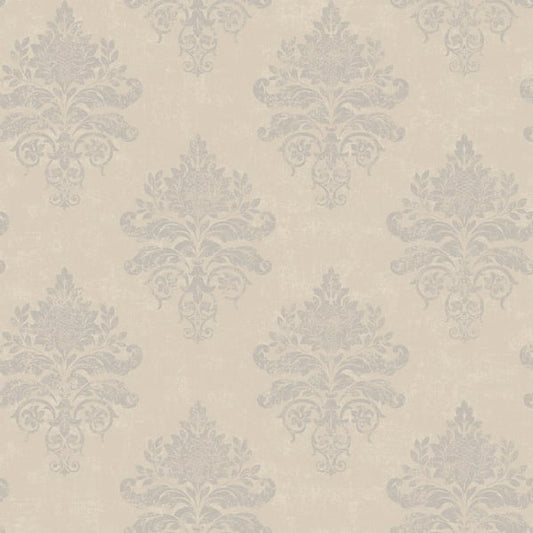 Galerie Wallcoverings Palazzo 2 Medallion Damask Galerie Wallcoverings  Beige   - G68668