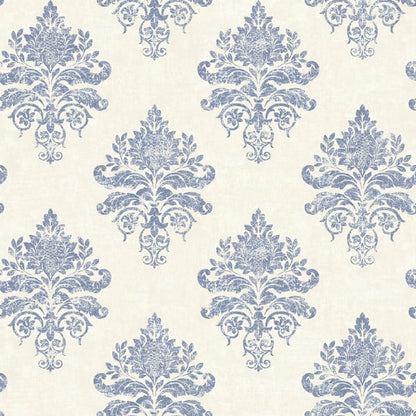 Galerie Wallcoverings Palazzo 2 Medallion Damask Galerie Wallcoverings  White   - G68671