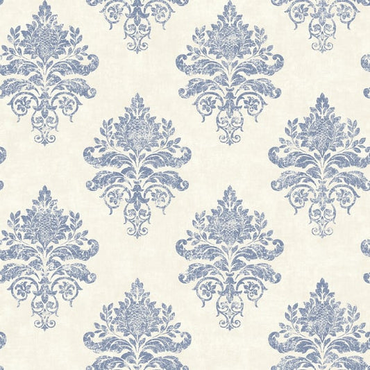 Galerie Wallcoverings Palazzo 2 Medallion Damask Galerie Wallcoverings  White   - G68671