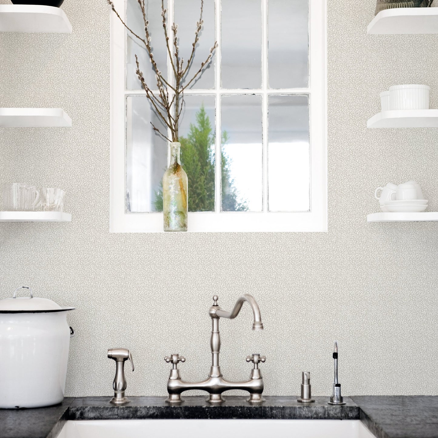 GALERIE WALLCOVERINGS Miniatures 3    Silver - Grey   - G68711