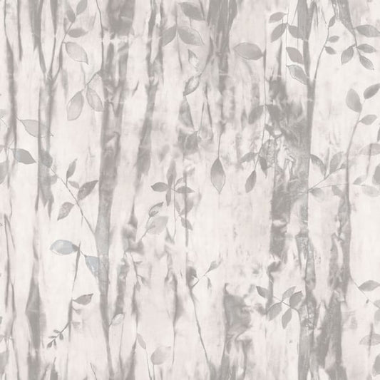 Galerie Wallcoverings Atmosphere BATIK LEAVES Galerie Wallcoverings  Silver Grey   - G78233