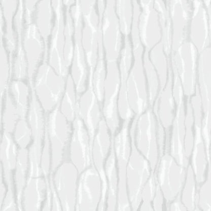 Silver grey textured wallcovering with an elongated vertical ripple pattern and crinkle finish.