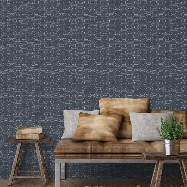 Galerie Wallcoverings Atmosphere Hextex Galerie Wallcoverings  Blue   - G78247