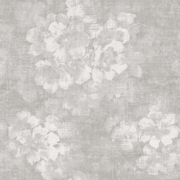 Galerie Wallcoverings Atmosphere Mystic Floral Galerie Wallcoverings  Silver Grey   - G78260