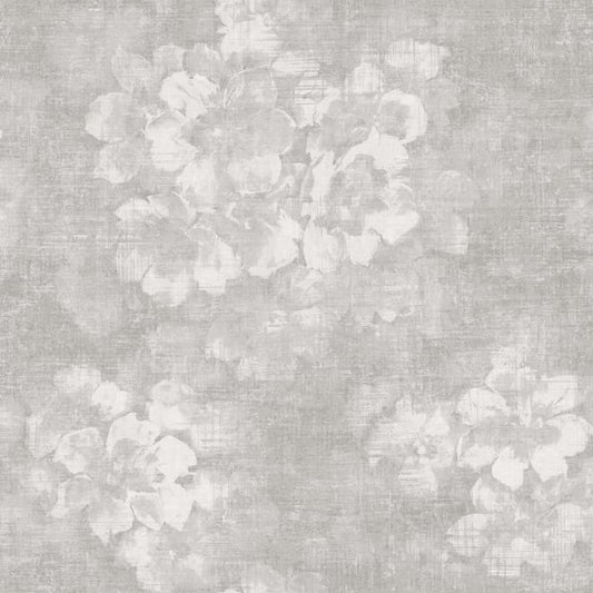 Galerie Wallcoverings Atmosphere Mystic Floral Galerie Wallcoverings  Silver Grey   - G78260