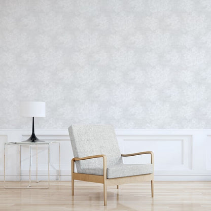 Galerie Wallcoverings Atmosphere Mystic Floral Galerie Wallcoverings  Silver Grey   - G78262