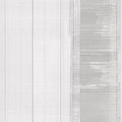 Two-tone stripe wallpaper in silver grey with light and brushed gray stripes