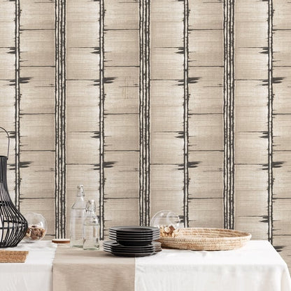 Galerie Wallcoverings Bazaar Bark Stripe Galerie Wallcoverings  Beige   - G78285
