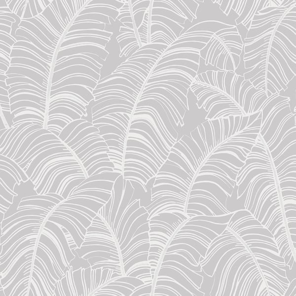 Galerie Wallcoverings Bazaar Broadleaf Galerie Wallcoverings  Silver Grey   - G78298