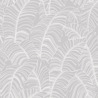 Galerie Wallcoverings Bazaar Broadleaf Galerie Wallcoverings  Silver Grey   - G78298