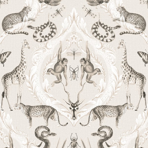 Galerie Wallcoverings Bazaar Menagerie Galerie Wallcoverings  Beige   - G78309