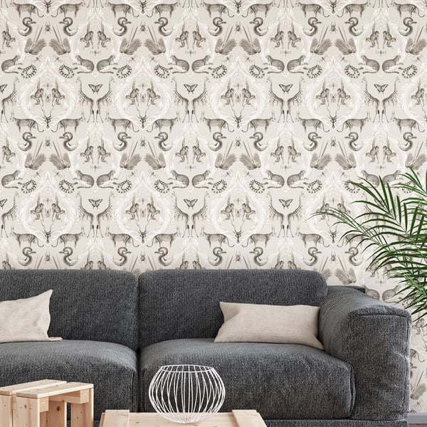 Galerie Wallcoverings Bazaar Menagerie Galerie Wallcoverings  Beige   - G78309