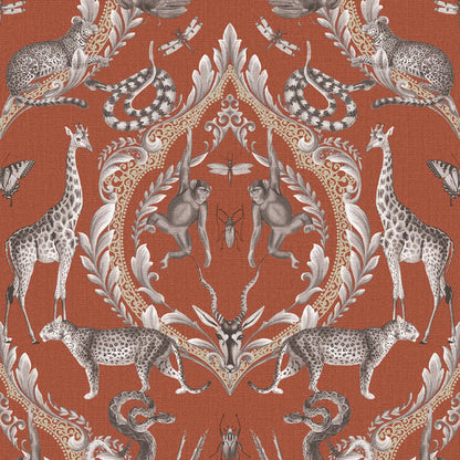 Galerie Wallcoverings Bazaar Menagerie Galerie Wallcoverings  Orange   - G78312