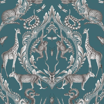 Galerie Wallcoverings Bazaar Menagerie Galerie Wallcoverings  Blue   - G78313