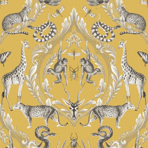 Galerie Wallcoverings Bazaar Menagerie Galerie Wallcoverings  Yellow   - G78315