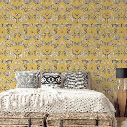 Galerie Wallcoverings Bazaar Menagerie Galerie Wallcoverings  Yellow   - G78315