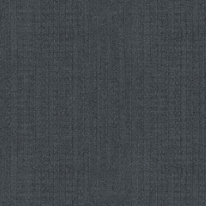 Dark charcoal grey ribbed fabric with subtle vertical lines, upholstery or tailored apparel use.