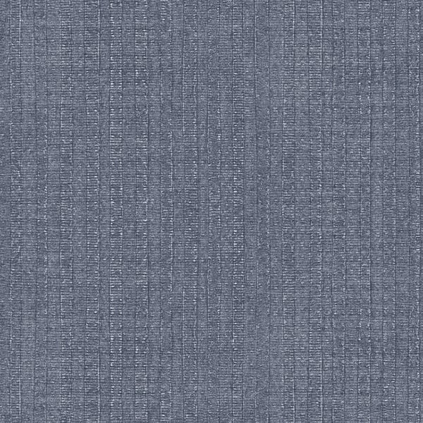 Blue-gray textured fabric swatch with subtle vertical rib weave, suitable for upholstery or apparel.