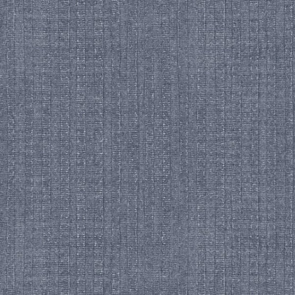 Blue-gray textured fabric swatch with subtle vertical rib weave, suitable for upholstery or apparel.