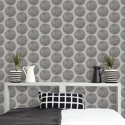 Galerie Wallcoverings Bazaar Soleil Galerie Wallcoverings  Silver Grey   - G78330