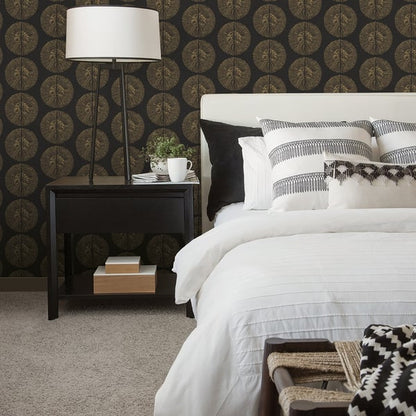 Galerie Wallcoverings Bazaar Soleil Galerie Wallcoverings  Black   - G78331