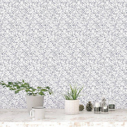 Galerie Wallcoverings Bazaar Tangier Tile Galerie Wallcoverings  Blue   - G78337