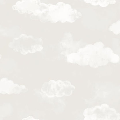 Galerie Wallcoverings Tiny Tots 2 Cloud Galerie Wallcoverings  Silver Grey   - G78357