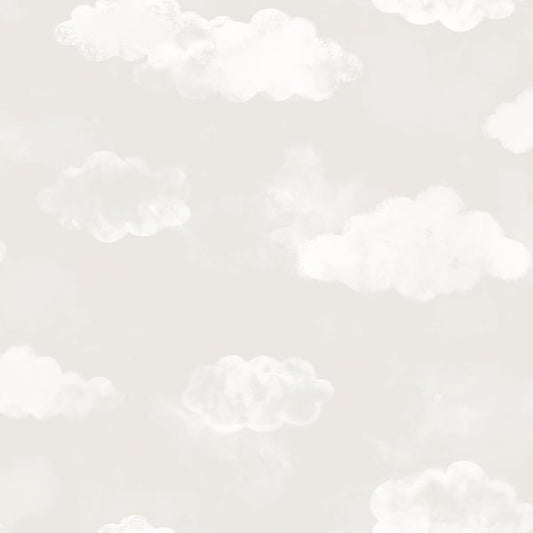 Galerie Wallcoverings Tiny Tots 2 Cloud Galerie Wallcoverings  Silver Grey   - G78357