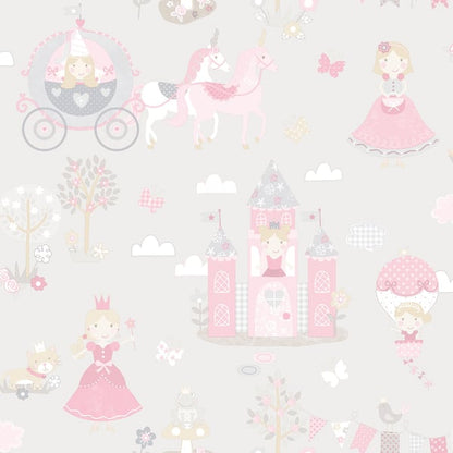 Galerie Wallcoverings Tiny Tots 2 Fairytale Galerie Wallcoverings  Pink   - G78370