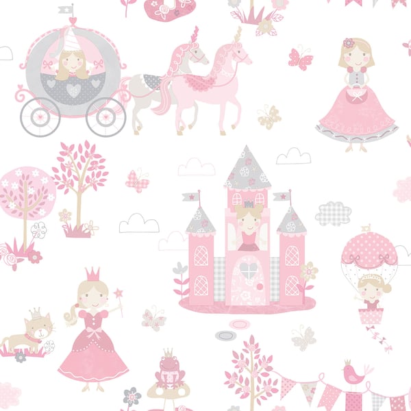 Galerie Wallcoverings Tiny Tots 2 Fairytale Galerie Wallcoverings  Pink   - G78371