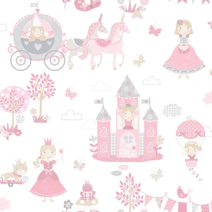 Galerie Wallcoverings Tiny Tots 2 Fairytale Galerie Wallcoverings  Pink   - G78371