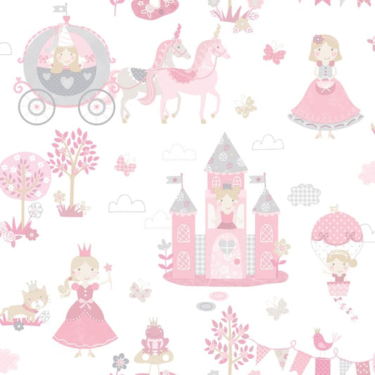 Galerie Wallcoverings Tiny Tots 2 Fairytale Galerie Wallcoverings  Pink   - G78371