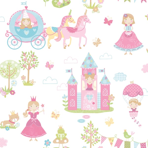 Galerie Wallcoverings Tiny Tots 2 Fairytale Galerie Wallcoverings  Pink   - G78372